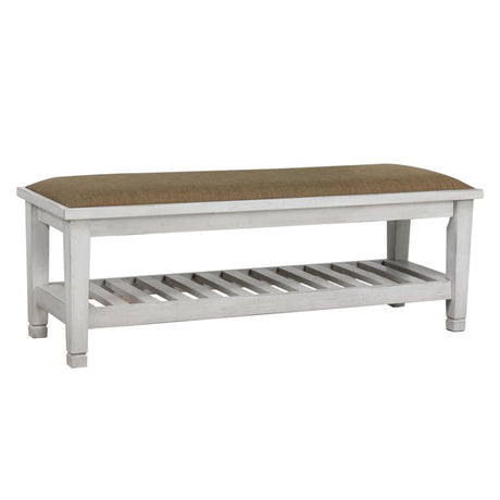 Franco Bench Brown and Antique White - (205337)