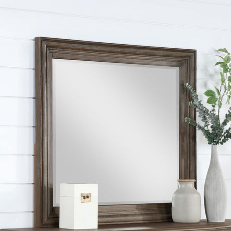 Emmett Rectangular Dresser Mirror Walnut - (224444)
