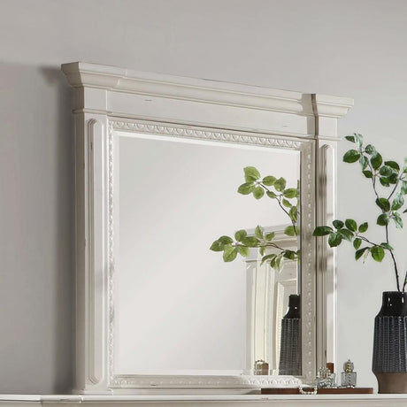 Evelyn Rectangular Dresser Mirror Antique White - (224614)