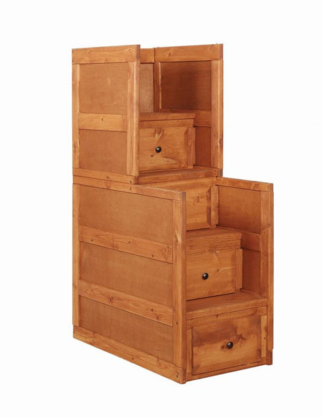 Wrangle Hill 4-drawer Stairway Chest Amber Wash - (460098)