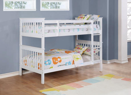Chapman Twin Over Twin Bunk Bed White - (460244N)