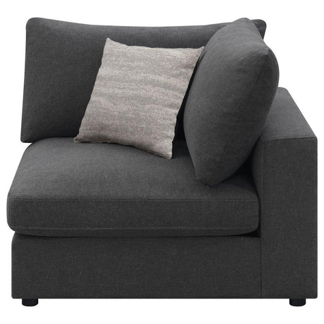 Serene Upholstered Corner Charcoal - (551325)