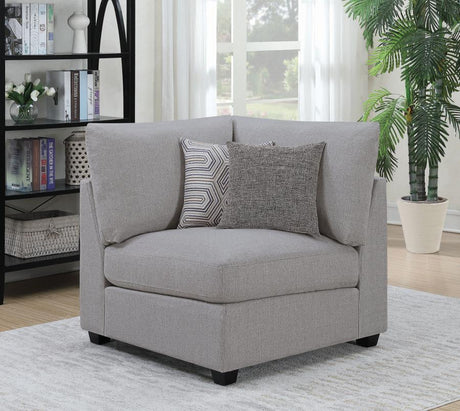 Cambria Upholstered Corner Chair Grey - (551512)