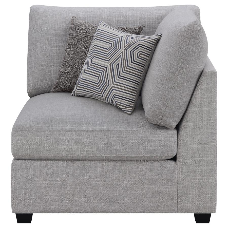 Cambria Upholstered Corner Chair Grey - (551512)