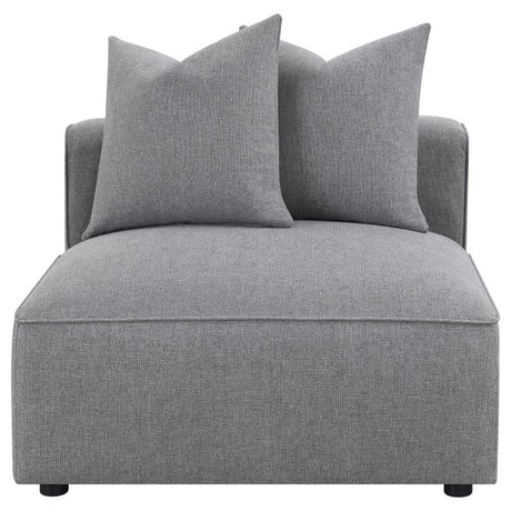 Jennifer Tight Seat Armless Chair Grey - (551594)